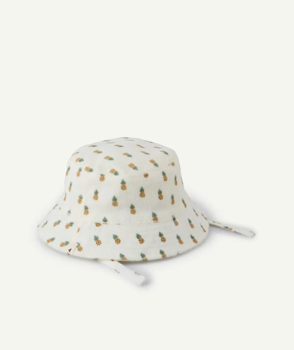 Bob bébé fille imprimé ananas blanc