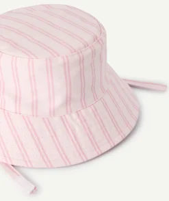 Bob bébé fille rose rayé