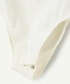 Body fille manches courtes en coton