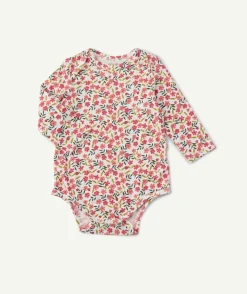 Body manches longues bébé fille imprimé floral
