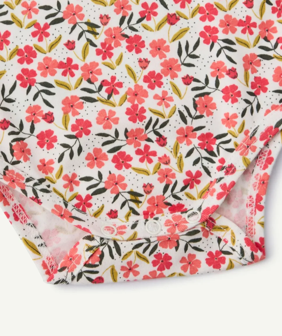 Body manches longues bébé fille imprimé floral