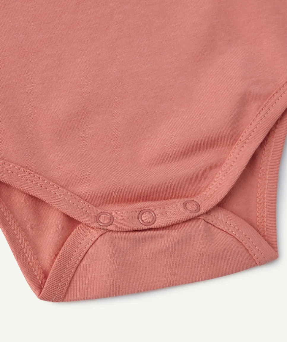 Body manches longues bébé fille rose
