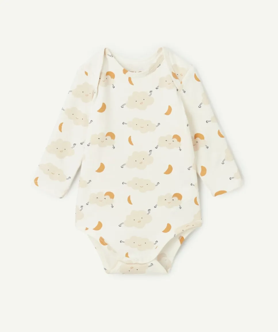Body manches longues bébé garçon imprimé nuages