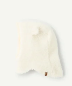 Bonnet garçon bébé écru doublé moumoute