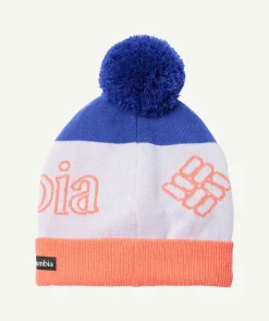 Bonnet polar powder tricolore à pompom