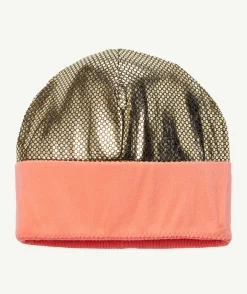 Bonnet polar powder tricolore à pompom