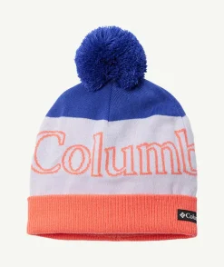 Bonnet polar powder tricolore à pompom
