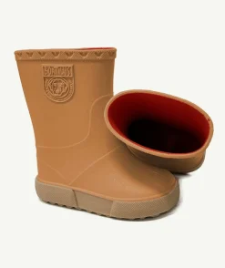 Bottes de pluie orange foncé