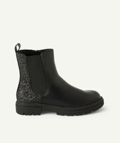 Bottines fille noires pailletées