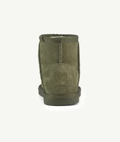 Bottines fourrées kaki