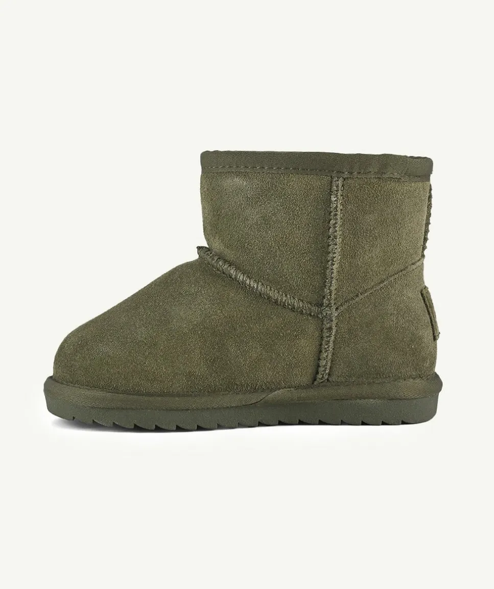 Bottines fourrées kaki