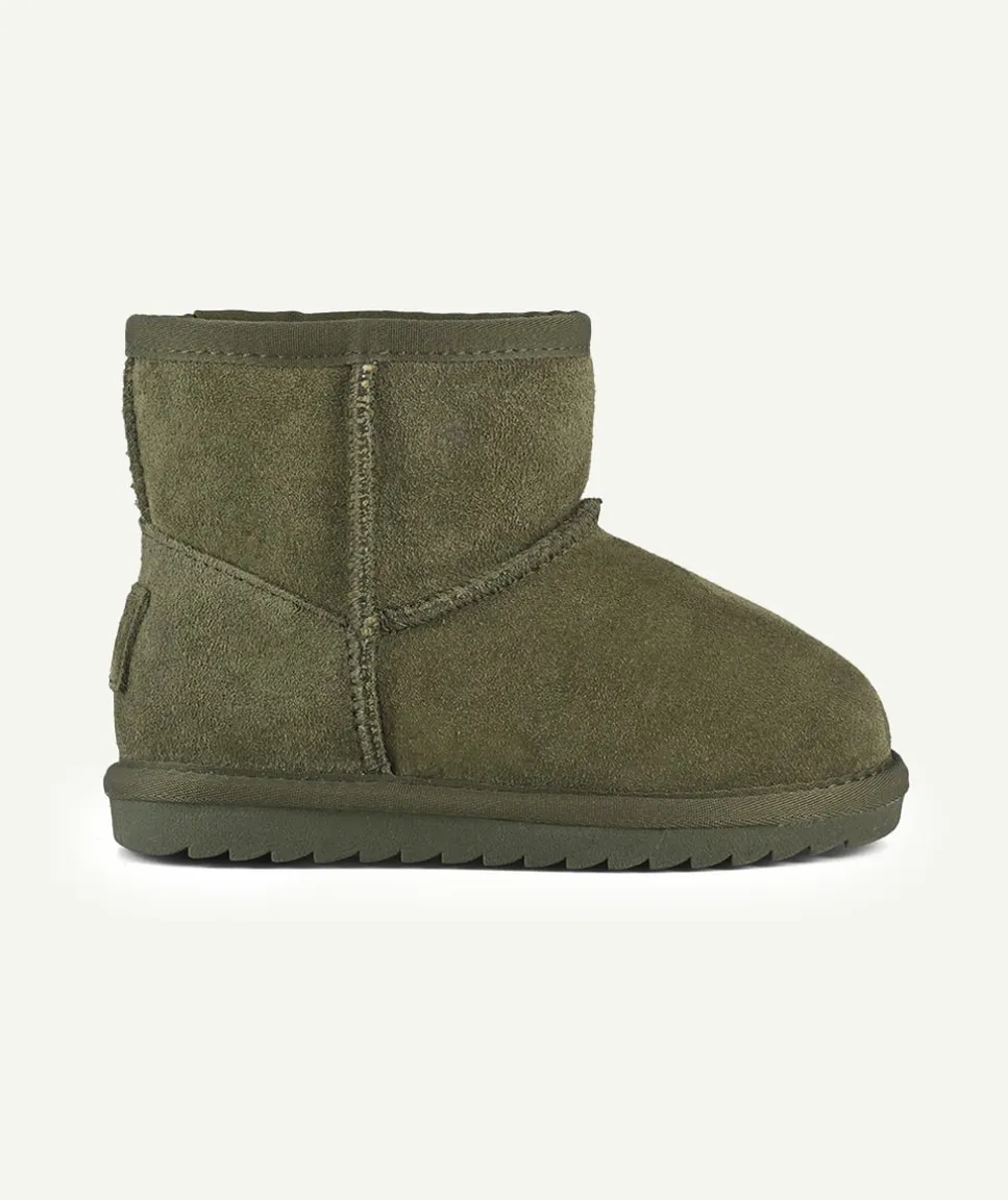 Bottines fourrées kaki
