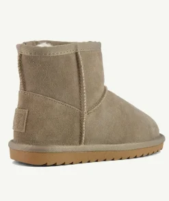 Bottines fourrées taupe