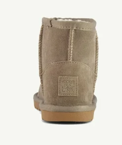 Bottines fourrées taupe