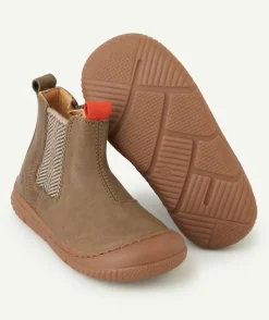 Bottines jakar élastique kaki bébé garçon