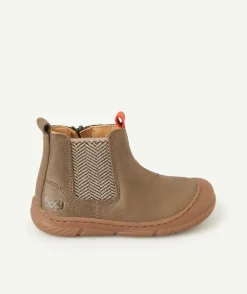 Bottines jakar élastique kaki bébé garçon