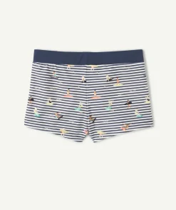 Boxer garçon rayé imprimé surfeurs