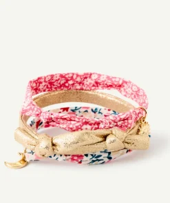 Bracelet fille imprimés et couleur dorée