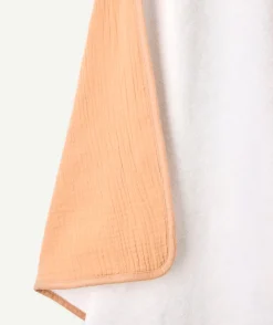 Cape de bain mixte léopard beige