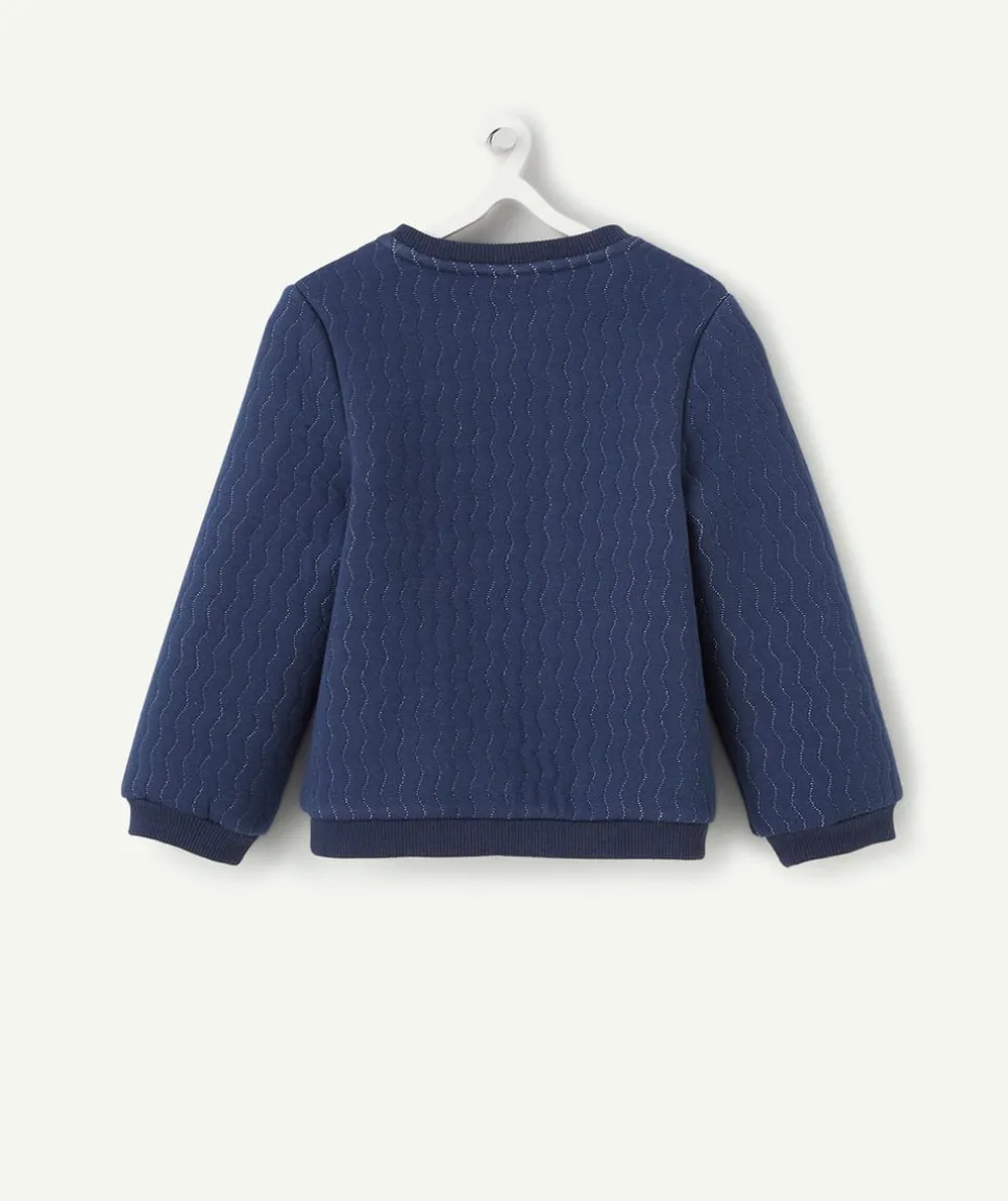 Cardigan bébé fille vert avec fils couleur argentée