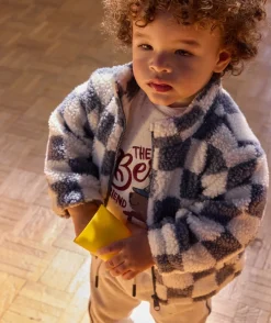 Cardigan bébé garçon zippé effet moumoute