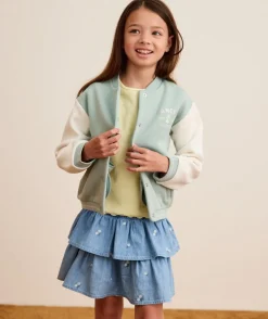 Cardigan fille bicolore