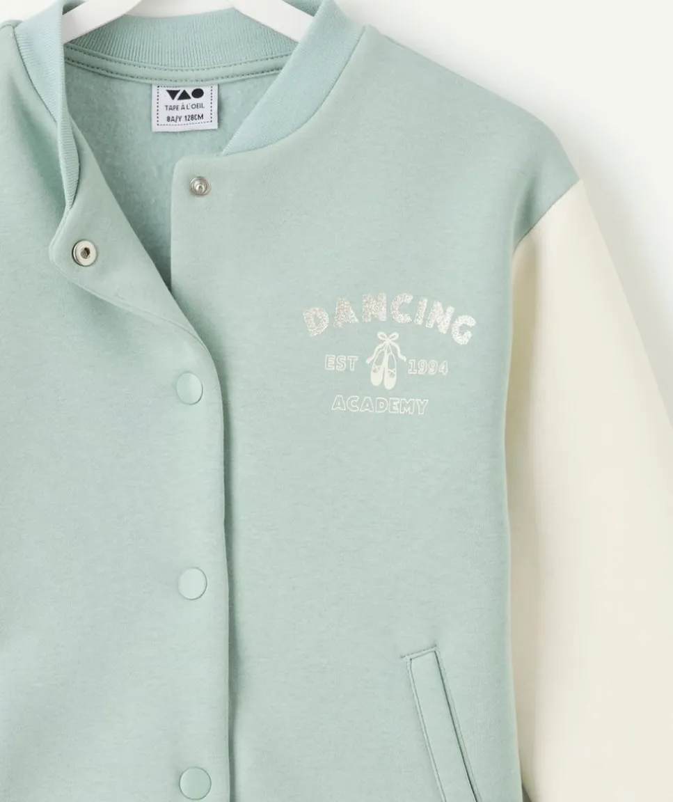 Cardigan fille bicolore