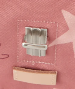 Cartable primaire fille rose imprimé étoilé