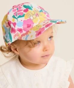 Casquette bébé fille imprimé floral