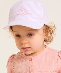 Casquette bébé fille rayée