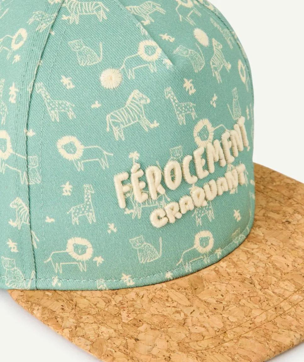 Casquette bébé garçon avec motif et visière en liège