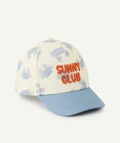 Casquette bébé garçon bleue imprimé crabe