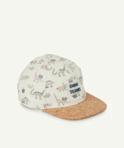 Casquette bébé garçon dinosaures et visière effet liège