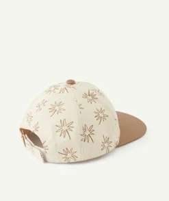 Casquette bébé garçon imprimé beige et marron