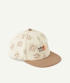 Casquette bébé garçon imprimé beige et marron