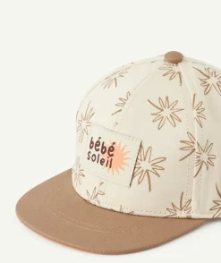 Casquette bébé garçon imprimé beige et marron