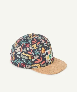 Casquette bébé garçon imprimé thème jungle et visière effet liège