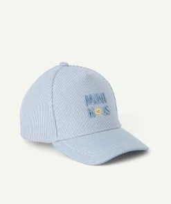 Casquette bébé garçon rayée bleu
