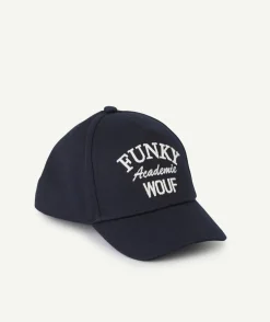 Casquette bleue nuit avec écritures pour garçon