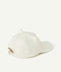 Casquette chat bébé fille blanche