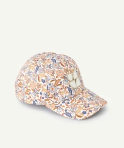 Casquette fille imprimée florale