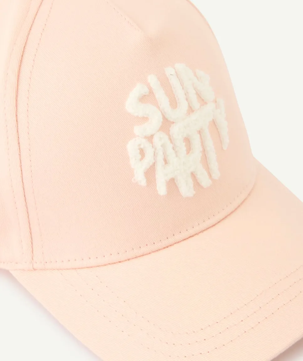 Casquette fille rose