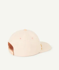 Casquette fille rose avec soleil en bouclette