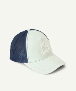 Casquette garçon bleu et blanc