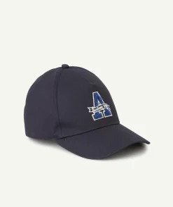 Casquette garçon bleu marine brodée