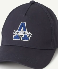 Casquette garçon bleu marine brodée