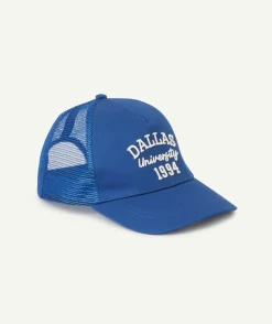 Casquette garçon bleu roi motif thème dallas université