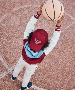 Casquette garçon bordeaux thème chicago université
