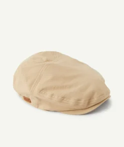 Casquette garçon coton beige
