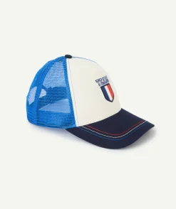 Casquette garçon en coton avec drapeau thème foot
